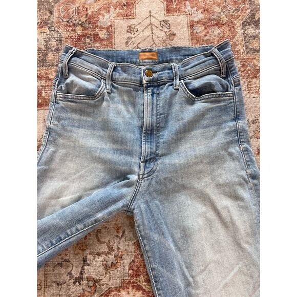 Mother The Hustler Ankle Fray Shaken Not Stirred Denim Jeans Womens Size 28 - Picture 2 of 10